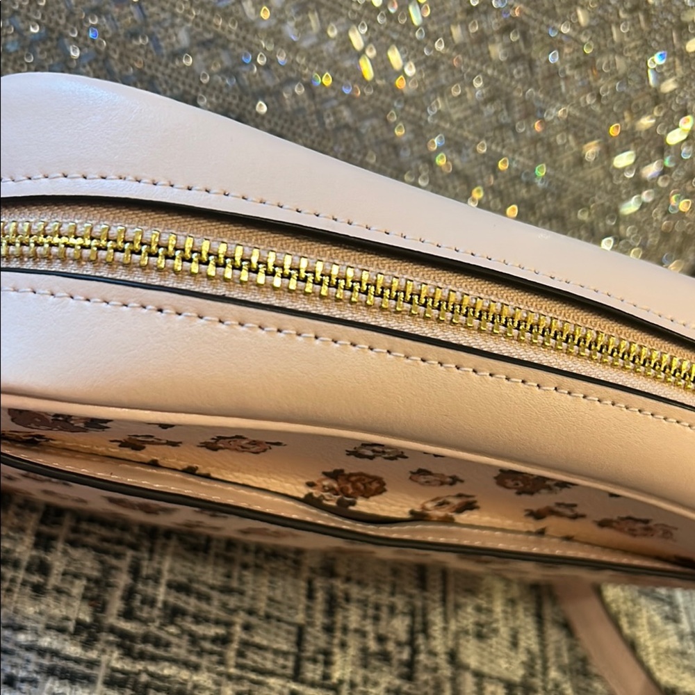 Coach Floral Print Mini Jamie Crossbody Camera Bag in Blush Multi - Picture 7 of 10